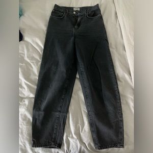Agolde Balloon Fit Jeans Size 24 - Black